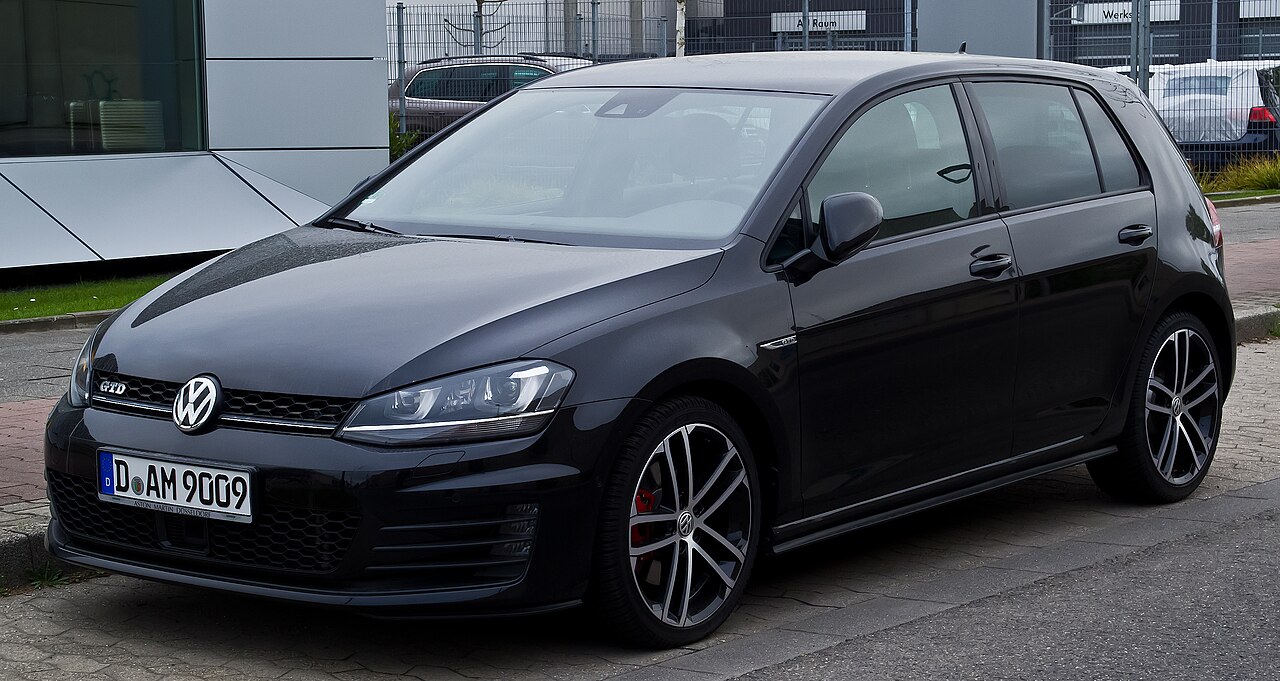 VW Golf 7 GTD, schwarz